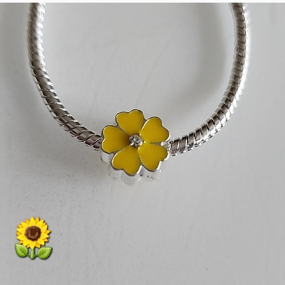Fashion Jewelry Jewelry - FLOWER  Charm for European Style Bracelets Fits Pandora Systems